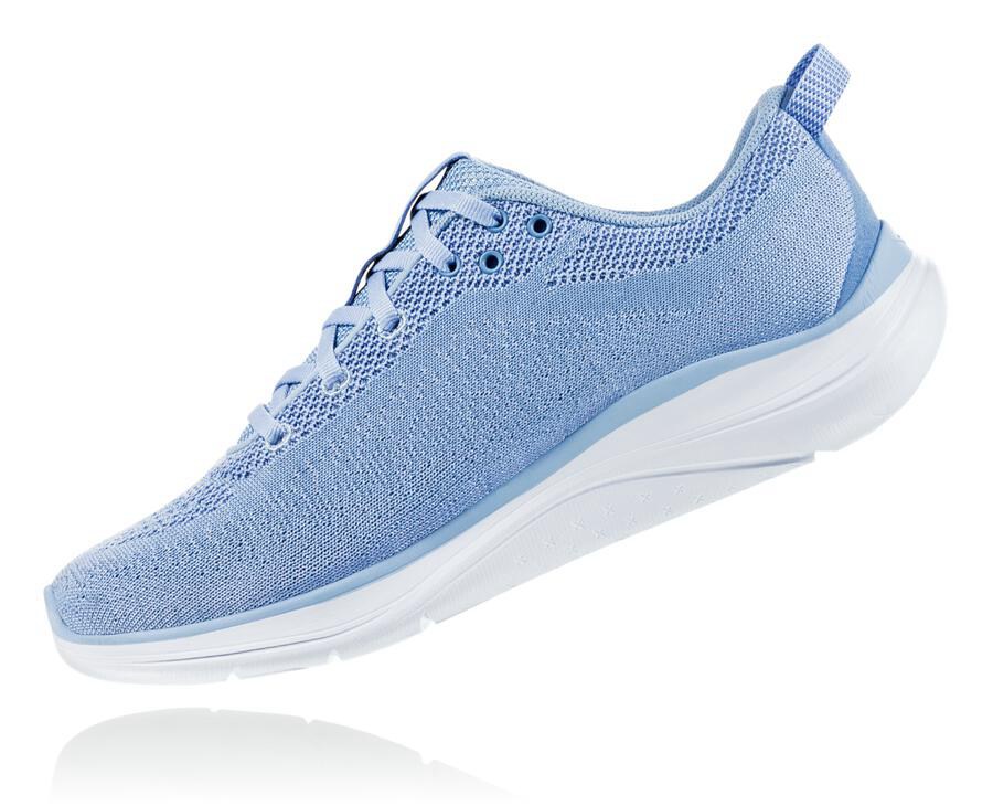 Running Shoes Womens - Hoka One One Hupana Flow - Blue/White - WFMXAJP-71